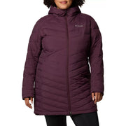 Columbia Women's Joy Peak II Mid Hooded Jacket, Water-Resistant, Thermal-Reflective, Moonvista, Plus Size 1X, 20886426071X