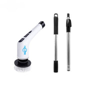 IDALI LIFE Electric Spin Scrubber, 8-Piece Kit with Interchangeable Brush Heads, Cordless, 300 RPM, Rechargeable Battery, Extension Arm