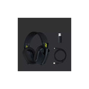 Logitech G435 Lightspeed and Bluetooth Wireless Gaming Headset - Lightweight Over-Ear Headphones, Built-in mics, 18h Battery, Compatible with Dolby Atmos, PC, PS4, PS5, Mobile - Black