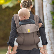 LILLEbaby Complete All Seasons Ergonomic 6-in-1 Baby Carrier with Lumbar Support, Breathable Mesh Panel, Adjustable Harness, Bark, 93150404