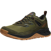 KEEN Hightrail Waterproof Hiking Shoes for Men - Winter Mossy/Gold Flame - 12M