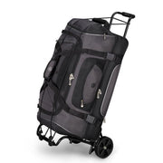 Protege Metal Folding Luggage Cart, Heavy-Duty Steel, Adjustable Height 39 in, 15 in Platform, Black, 3 lbs, 75 lb Capacity