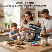 Patbrela Stand Mixer with 5.5QT Stainless Steel Bowl and Extra 3.5QT Bowl, 10-Speed Tilt-Head Kitchen Mixer with Dough Hook, Beater, Whisk, SM001