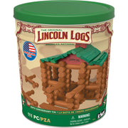 K'Nex Lincoln Logs 111-Piece Set 100th Anniversary Tin for Kids