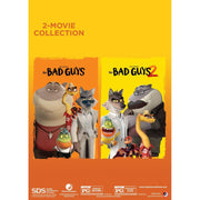 SDS The Bad Guys 2-Movie Collection DVD, Family-Friendly Animated Adventure Comedy, PG Rated, Includes English French Latin Spanish Subtitles