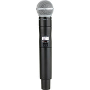 Shure ULXD2/SM58 Handheld Wireless Transmitter with SM58 Cardioid Microphone Capsule, V50 Band 174-216 MHz, Aluminum Body