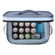 YETI Hopper Flip 18 Soft Cooler, Leakproof HydroLok Zipper, DryHide Shell, ColdCell Insulation, Big Sky Blue, 18 qt, 81628200