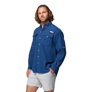 Columbia PFG Bahama II Button-Up Long-Sleeve Fishing Shirt - Carbon - L