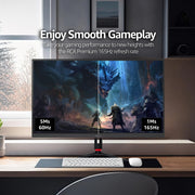RCA 27 Evolution Select Gaming Monitor, 165Hz Refresh Rate, 2560 x 1440p QHD Display, 1ms Response Time, HDR10, RGB LED Backlighting, Adjustable Stand, Black, M27SG134F