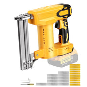 Funnywhale MoocuLynnx 18 Gauge Cordless Brad Nailer and Narrow Crown Stapler, 2-in-1, Compatible with 20V Max Batteries, Includes 1000 Nails and 1000 Staples, Yellow