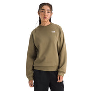 The North Face Women's Evolution Simple Dome Oversized Crewneck Sweatshirt, Cedar, Small, Cotton-Polyester Blend, NF0A8FKT2EL
