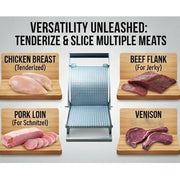 Schnitzel Press Machine, Stainless Steel Manual Schnitzel Press Machine, Hand Crank Jerky Slicer Tenderizer Tool