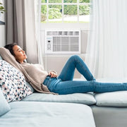 Keystone Window Air Conditioner, 6,000 BTU Cooling for 250 Sq. Ft., Remote Control, Energy Saving Modes, White, KSTAW06DE
