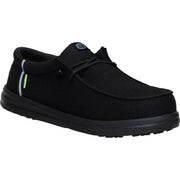 Heydude Wally Work CT Mens Casual Shoes, Composite Toe, Slip-Resistant, Black, Size 12, 44349