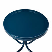 Crosley Furniture Griffith Retro Metal Outdoor Side Table, Weather Resistant, Turquoise, 22 in