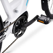 Hyper Bicycles HYP-E700-1301 E-Ride 700C 36V Electric Commuter E-Bike for Adults, Pedal-Assist, 250W Mid-Drive Motor, Matte White