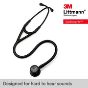 3M Littmann 6163 Cardiology IV Diagnostic Stethoscope, Black
