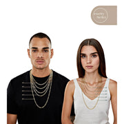 Jewelry Atelier Gold Filled Figaro Chain Necklace, 14K Solid Yellow Gold, Unisex, Multiple Widths 2.8mm to 5.6mm, Various Lengths, GFFIG5.620