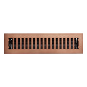 Modern Steel Floor/Wall Register - Oil Rubbed Bronze - 2-1/4