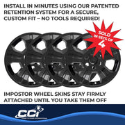 Coast2Coast IWCIMP392BLK Impostor 18 Inch 5 Spoke Gloss Black Wheel Skins Set of 4