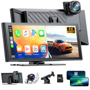 Lamtto Wireless Carplay & Android Auto with 4K Dash Cam, 9.26