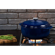 Lodge 6-Qt. Enameled Cast-Iron Dutch Oven - Indigo