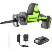 Greenworks 24V Brushless Compact Reciprocating Saw, 1