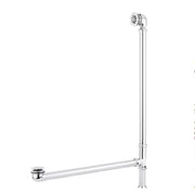 Signature Hardware SH439084CP Extended Pop-Up Tub Drain - Swivel Head - Daisy Wheel Overflow - 1-5/16 Thread - Chrome