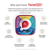 tonies Tonieplay Set Disney Quiz Kingdom Game, Over 500 Questions, Universal Controller, Screen-Free Interactive Play, Ages 5+