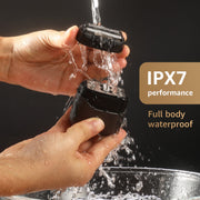 Nogroa Electric Razor for Men, Portable Mini Foil Shaver with 2 Floating Blades, IPX7 Waterproof, LED Display, USB-C Rechargeable, Cordless Beard Trimmer, Black