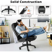Bossin BSB-EOC01 Big and Tall Home High Back Desk Chair, Black