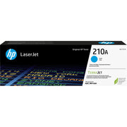HP 210A Cyan Original LaserJet Toner Cartridge, 1,800 Pages, W2101A