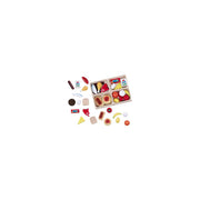 Melissa & Doug Food Groups - 21 Hand-Painted Woodenpc and 4 Crates