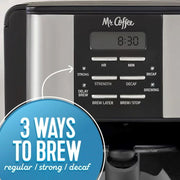 Newell Brands 2182808 Mr. Coffee 12 Cup Speed Brew Coffee Maker with Decaf Function