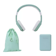 IVibe Vivitar 2-in-1 Wireless Headphones and Matching 5000mAh Capacity Powerbank