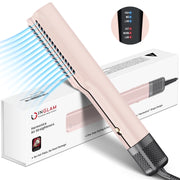 IG INGLAM 2 in 1 Wet to Dry Air Straightener Flat Iron, Light Pink