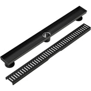 WEBANG 48IN09AMB 48 Inch Shower Linear Black Drain Rectangular Floor Drain, Matte Black