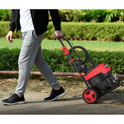 Powersmart USA DW1026A Electric Pressure Washer, 2600 PSI, 1.4 GPM, Turbo and Multi-Angle Nozzles, 27ft Hose, 35ft Cord, Metal Spray Wand, 8-Inch Wheels
