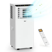 DuraComfort Portable Air Conditioner 8000 BTU, 3-in-1 AC Unit with Dehumidifier and Fan, Remote Control, 24H Timer, for Room up to 200 Sq.Ft
