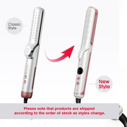 Blush Marks Professional Ceramic Tourmaline Flat Iron Hair Straightener, White