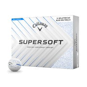 Callaway Golf Supersoft Splatter 2025 Golf Balls, Blue, 12 Pack, Soft Feel Distance, Urethane Cover