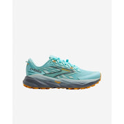 Brooks 1204461B437.080 Cascadia 19 Trail Running Shoes for Women, Clearwater/Grey/Apricot, 8M