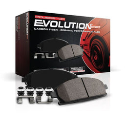 Power Stop Z23 Evolution Carbon-Fiber Ceramic Rear Brake Pads with Installation Hardware for Ford F-250 F-350 Super Duty 2005-2007, Z23-1068