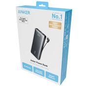 Anker Power Bank, 20,000mAh, 30W PD Fast Charging, Built-In USB-C Cable, Ultra-Compact, Black, A1387H11