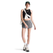 The North Face Women's Aphrodite Athletic Shorts, Mid Rise, Quick Dry, Stretch Herringbone Fabric, Smoked Pearl, Large NF0A86YK0UZ