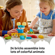 LEGO DUPLO My First 3 in 1 Creative Cute Pets Building Toy, Multicolor, 24 Pieces, Ages 18 Months and Up, 6581007
