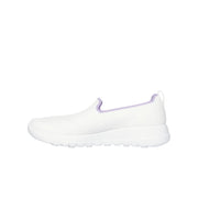 Skechers Women's Go Walk Joy Joselin Slip-On Athletic Sneaker, White Purple, Size 9, 124686