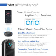 Lasko 22 Smart Tower Heater Powered by Aria, WiFi, Works with Alexa