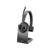 Poly Voyager 4310 UC Wireless Headset, Single-Ear, Bluetooth 5.2, USB-A Adapter, Noise-Canceling Dual Mic, Adjustable Padded Headband, Teams Certified, Charge Stand, 218471-02