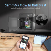 Flashforge Adventurer 5M Pro 3D Printer, High-Speed 600mm/s, Core XY Structure, Auto Leveling, Dual Filtration System, Quick Detachable Nozzle, 8.7 in Print Size, Black